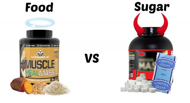 Poză MASS GAINERELE - ZAHAR, AMIDON SAU ALIMENT COMPLET?