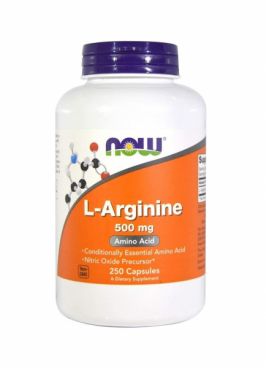 Imagine produs Now Foods L-Arginine 500mg 250caps