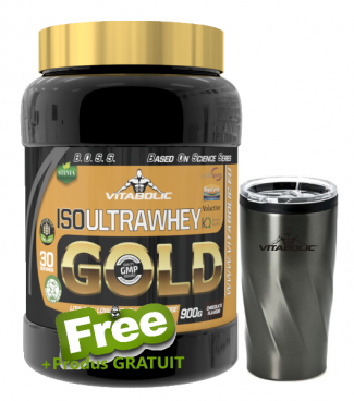 Imagine produs ISO UltraWhey Gold 900g + Pahar otel Gratuit