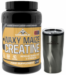 Poză Waxy Maize Creatine 2Kg + Pahar 550ml Gratuit