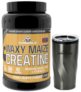 Imagine produs Waxy Maize Creatine 2Kg + Pahar 550ml Gratuit