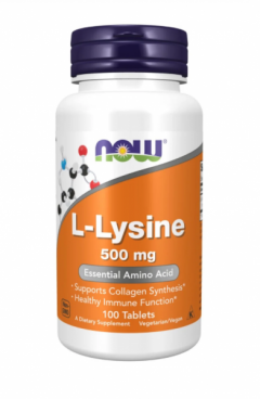 Imagine produs NOW Foods L-Lyzine 500mg - 100 tabs