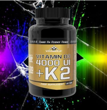 Imagine produs Vitamin D3 4000 UI + K2 100 tab